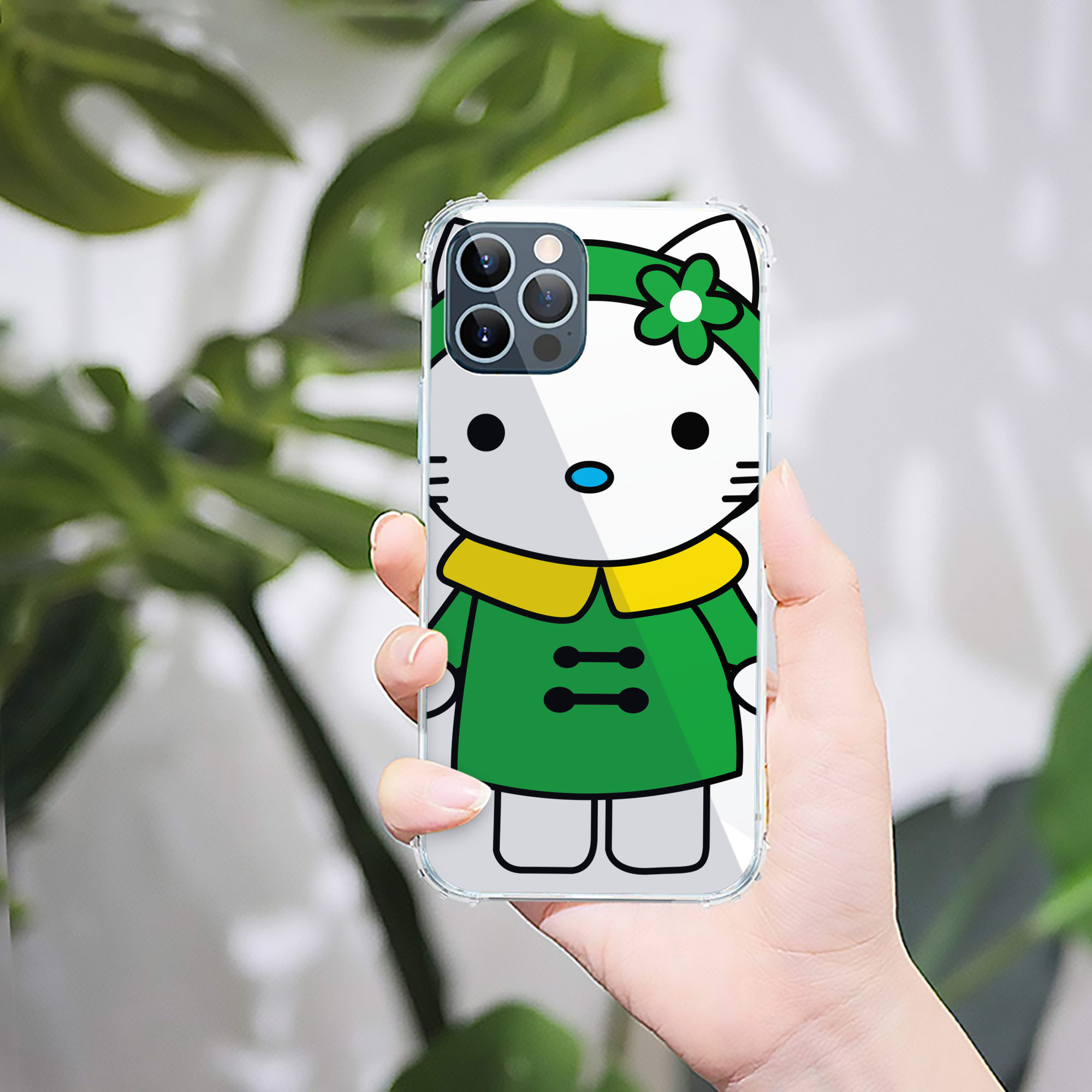 （画像用） Hello Kitty ハローキティ 【iPhone 12シリーズ対応】透明スマホケース（クリアソフトケース）